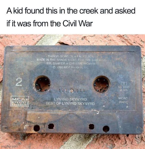 Nope, just from the uncivil Generation X | image tagged in cassette tape,gen x,music,relic | made w/ Imgflip meme maker