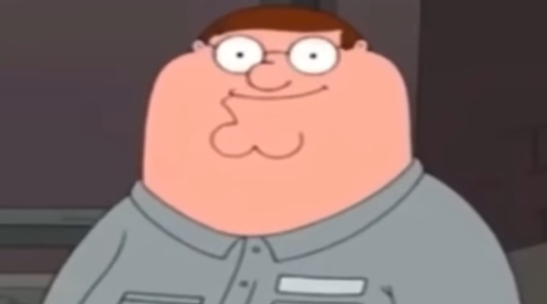 Forward facing Peter Griffin Blank Meme Template
