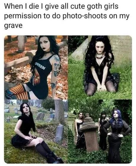 Goth girl Blank Meme Template