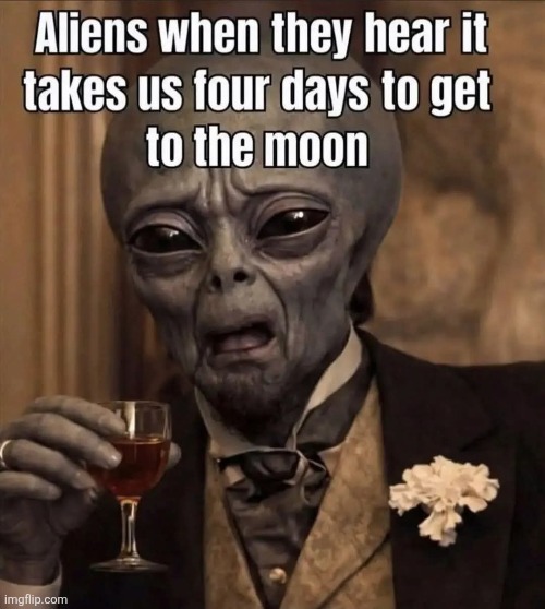 Human slow-pokes! | image tagged in aliens,laughing,human,spaceflight,nasa,spacex | made w/ Imgflip meme maker