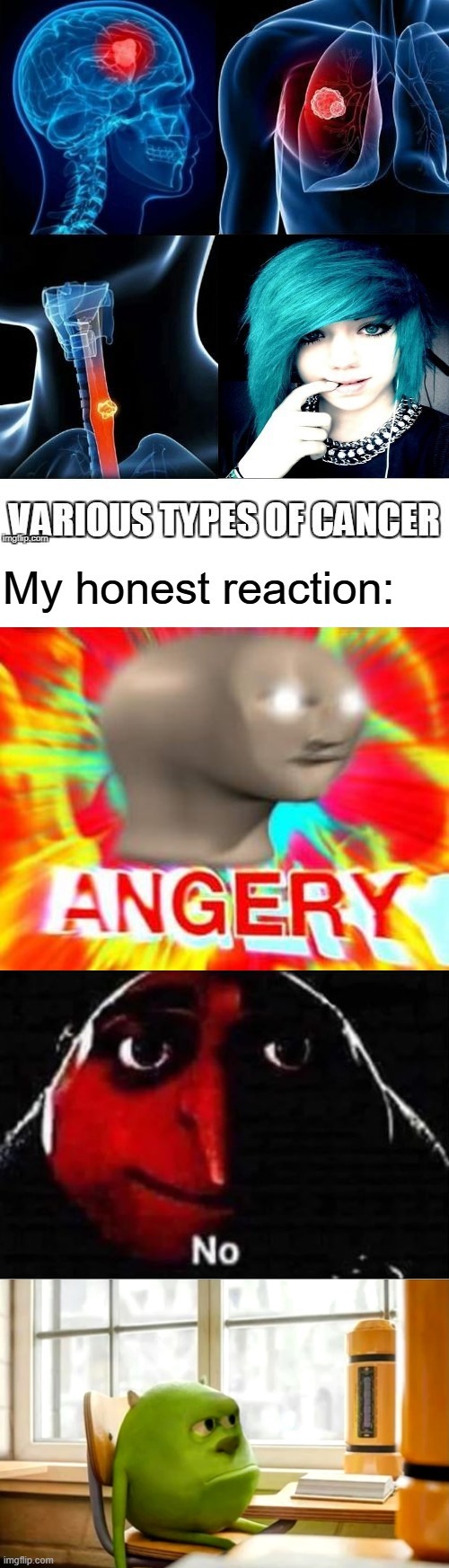 Meme reaction #1 | image tagged in surreal angery,gru no,sully wazowski | made w/ Imgflip meme maker