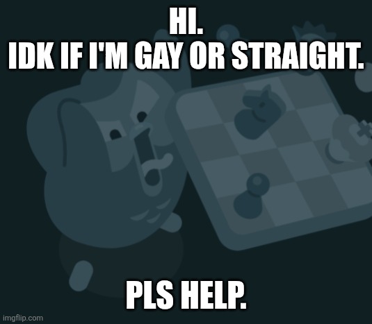 Idk | Hi.
Idk if I'm gay or straight. Pls help. | image tagged in dash announcement template | made w/ Imgflip meme maker