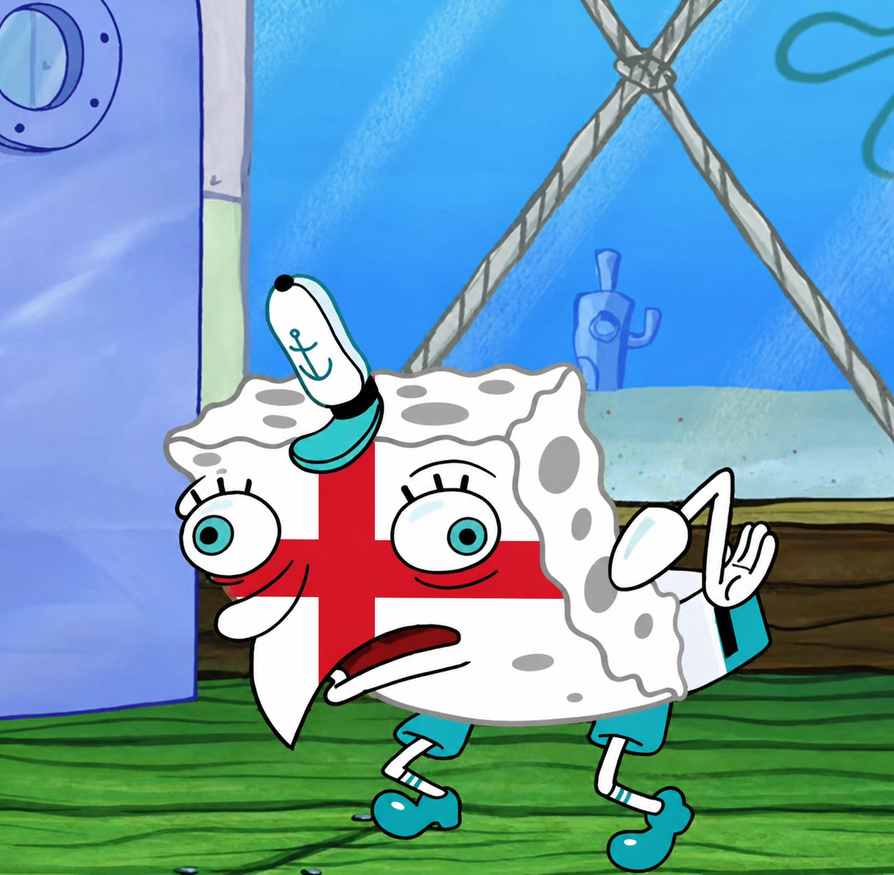Flag shagger SpongeBob Blank Meme Template