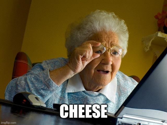 Grandma Finds The Internet Meme | Cheese | image tagged in memes,grandma finds the internet | made w/ Imgflip meme maker