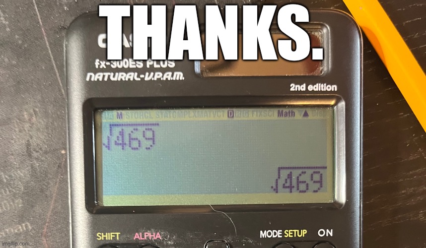IMG_5512.jpeg | Thanks. | image tagged in img_5512 jpeg | made w/ Imgflip meme maker