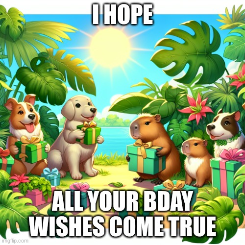 For chris (If he ever sees it) | I hope; all your bday wishes come true | image tagged in yay,happy birthday | made w/ Imgflip meme maker