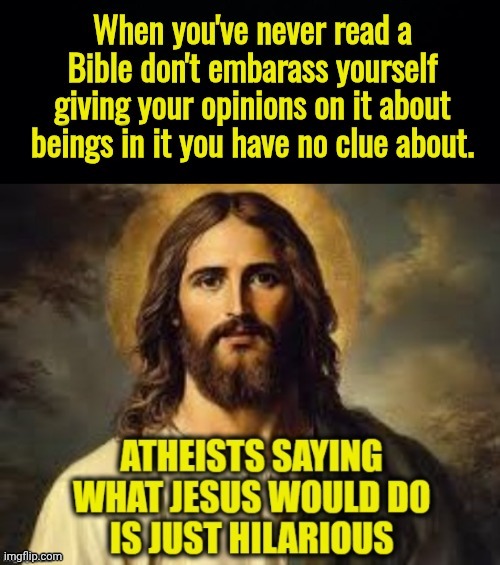 Atheists stop embarrassing yourselves | image tagged in atheists opinions jesus,religious,opinions | made w/ Imgflip meme maker