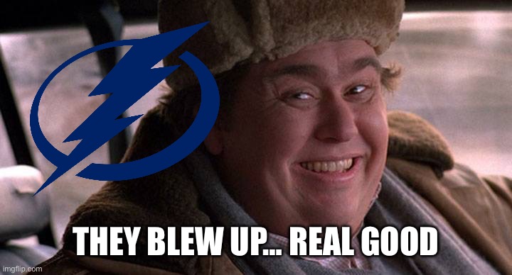 john candy happy | They blew up… real good | image tagged in john candy happy | made w/ Imgflip meme maker
