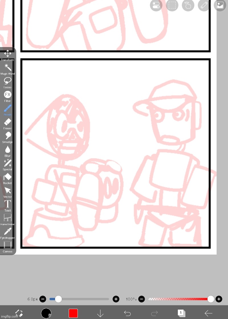 Making a tiny comic rn. Heres an out of context panel | made w/ Imgflip meme maker