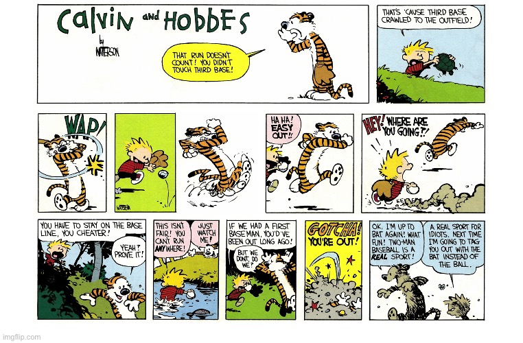 image tagged in calvin and hobbes,comics | made w/ Imgflip meme maker