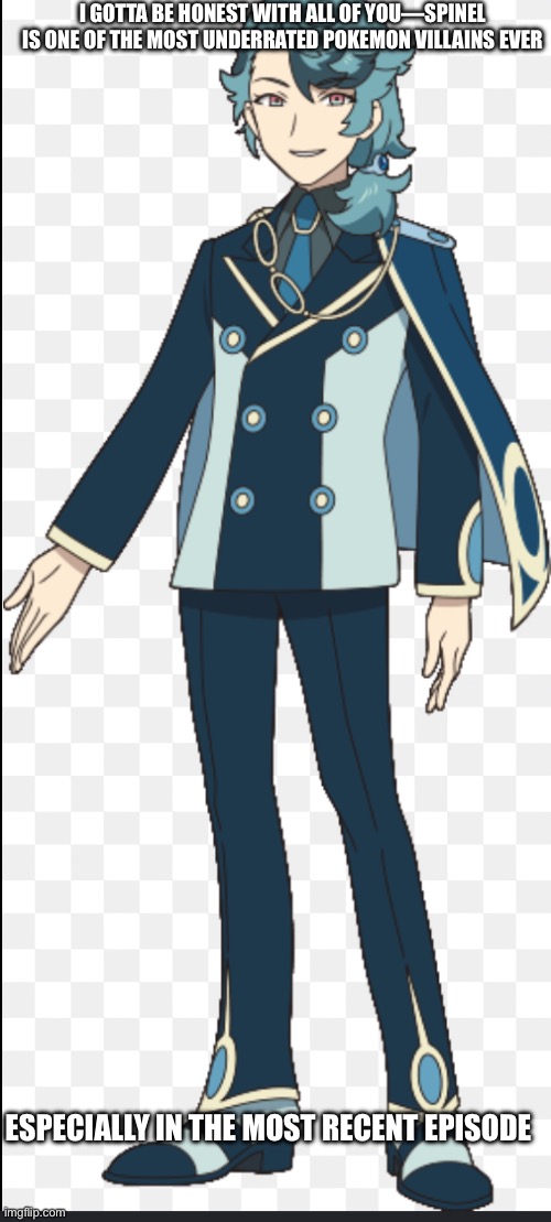 Spinel from Horizons in underrated(change my mind) | I gotta be honest with all of you—Spinel is one of the most underrated Pokemon villains ever; Especially in the most recent episode | image tagged in pokemon,spinel,underrated,characters | made w/ Imgflip meme maker