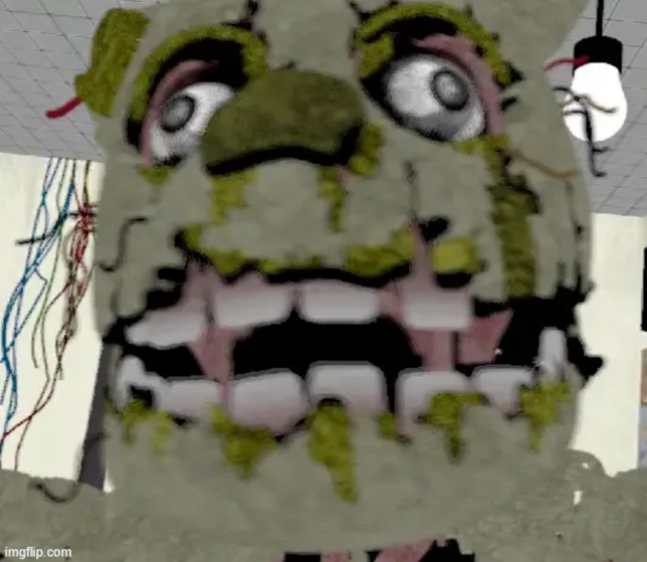 springtrap panic Blank Meme Template