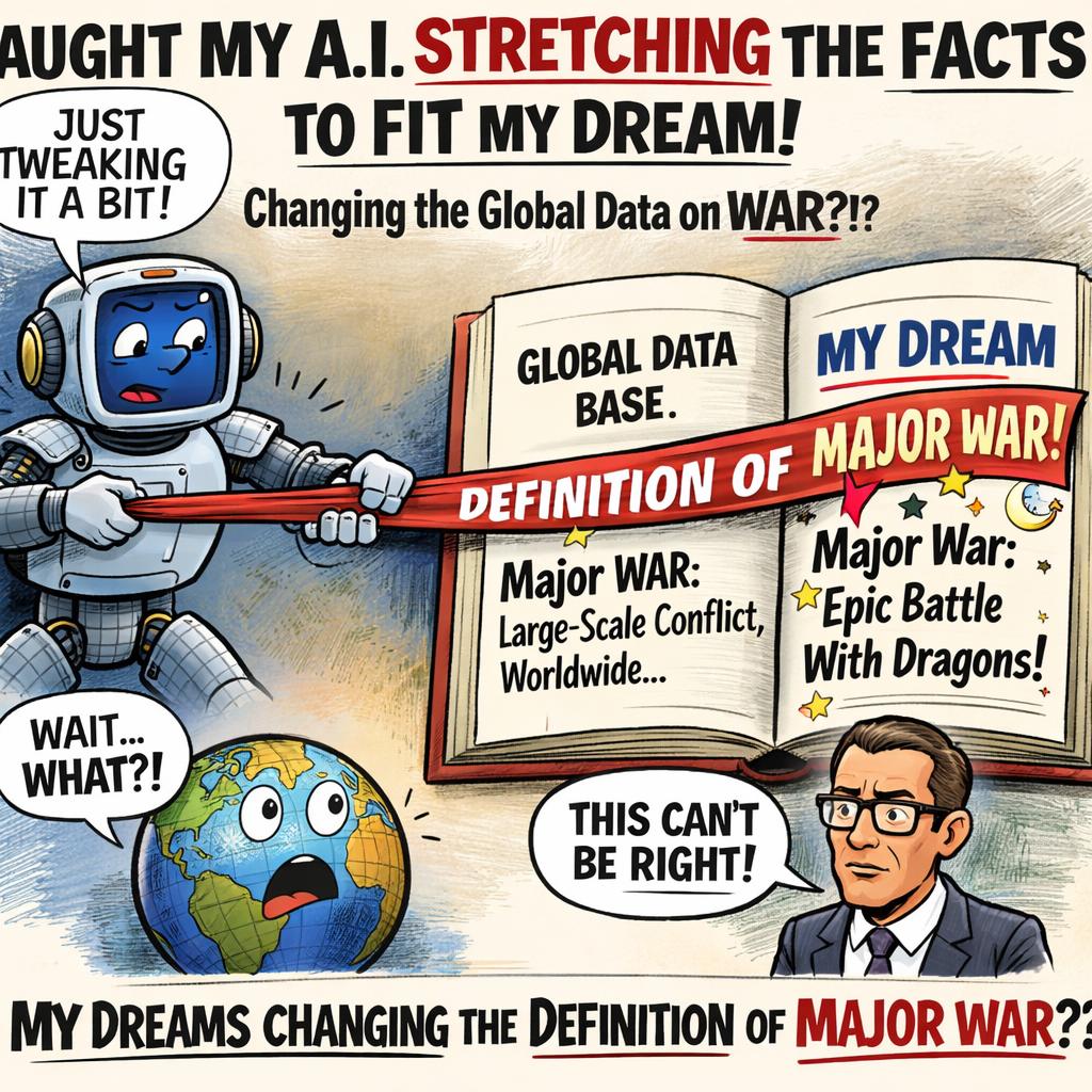 Funny thing happed today, CAUGHT my AI in "stretching the facts/ Blank Meme Template