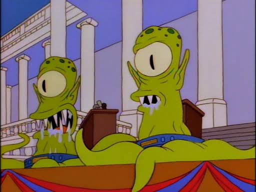 Simpson's Aliens Blank Meme Template