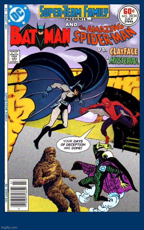 Golden Age Batman teams up with Silver Age Spider-Man! | image tagged in comics,batman,spiderman,crossover,super team family | made w/ Imgflip meme maker