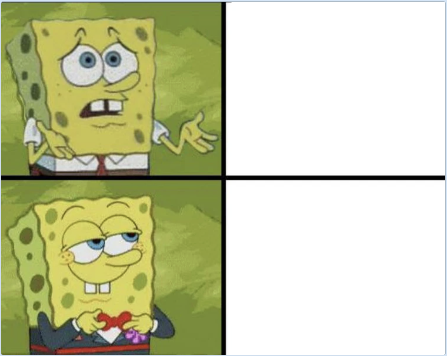 Fancy Spongebob Blank Meme Template