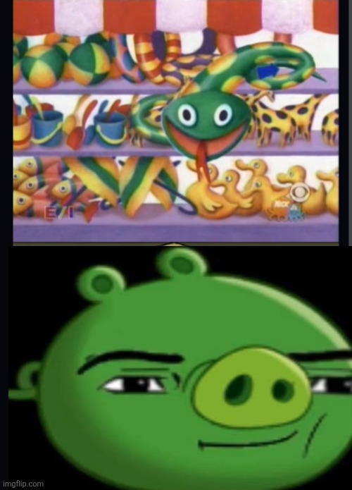 He's not scared of the stupid snek | image tagged in goofy ahh snek | made w/ Imgflip meme maker