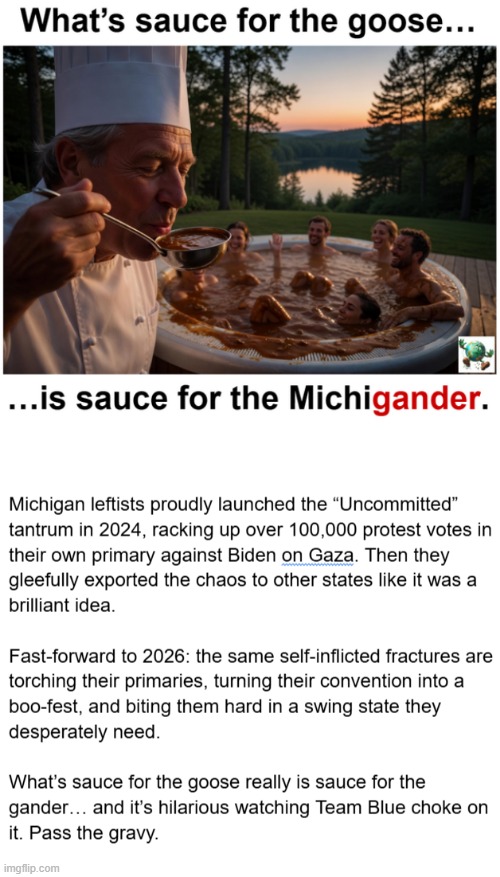 Did Michigan’s “Uncommitted” protest strategy end up creating more chaos than leverage for Democrats? | image tagged in maga,conservative,michigan | made w/ Imgflip meme maker