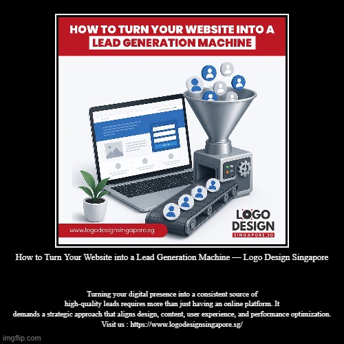 How to Turn Your Website into a Lead Generation Machine — Logo Design Singapore | Turning your digital presence into a consistent source of  | image tagged in funny,demotivationals | made w/ Imgflip demotivational maker
