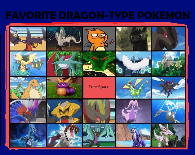 Favorite Dragon-Type Pokemon Blank Meme Template