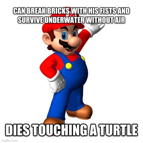 Bruh | image tagged in huh,nonsense,mario,turtle | made w/ Imgflip meme maker