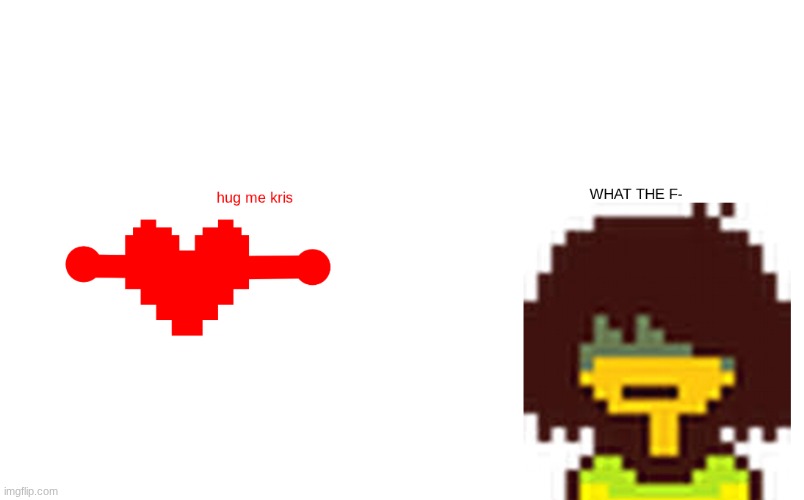 2026_05_04_0iq_Kleki.png | image tagged in deltarune,kris,soul,hug me | made w/ Imgflip meme maker
