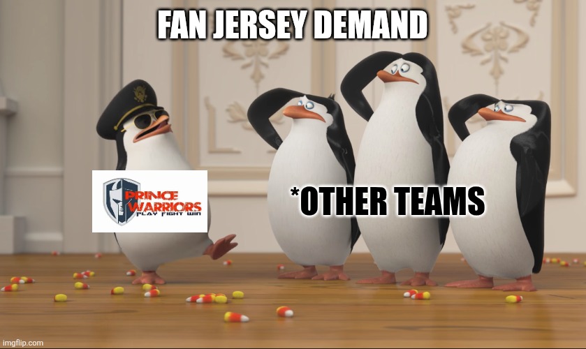 Saluting skipper | Fan Jersey Demand; *other teams | image tagged in saluting skipper | made w/ Imgflip meme maker