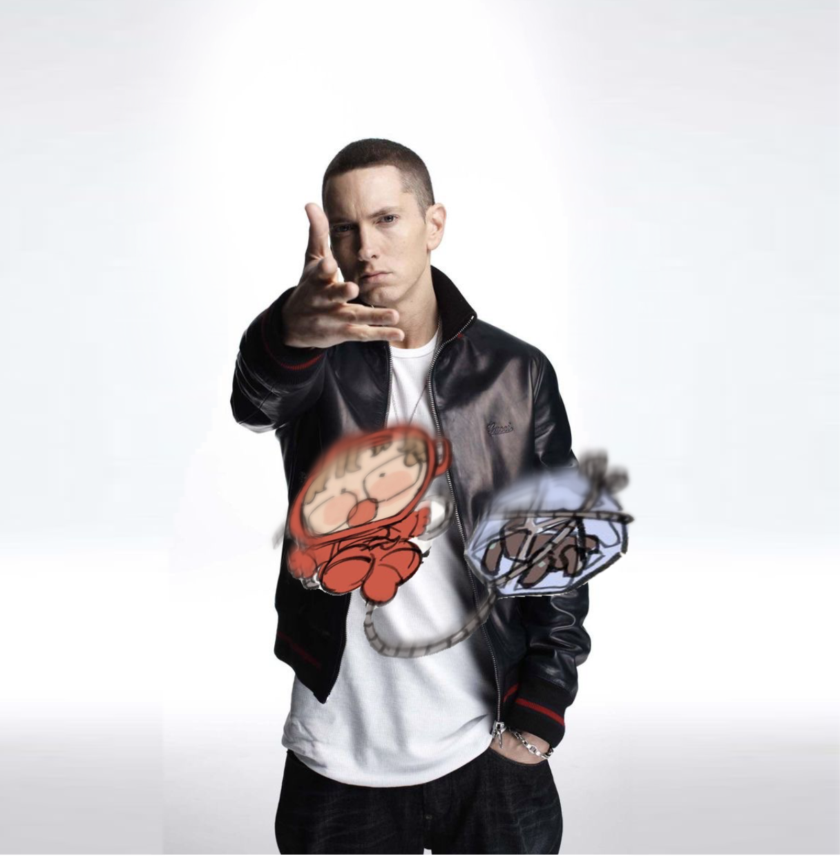 eminem throwing ryland grace and rocky Blank Meme Template
