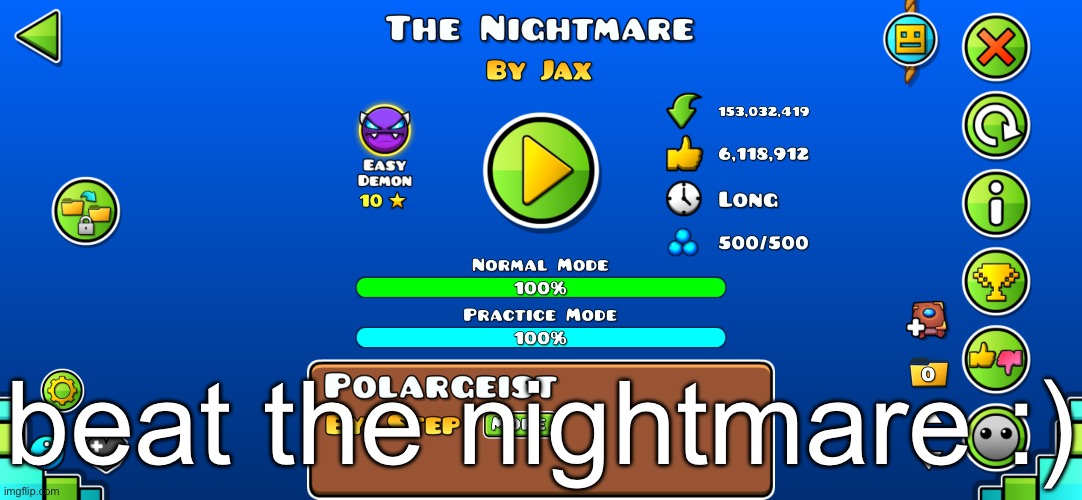 IMG_0075.png | beat the nightmare :) | image tagged in img_0075 png | made w/ Imgflip meme maker