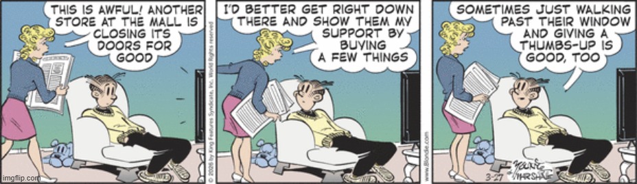 Blondie | image tagged in comics | made w/ Imgflip meme maker