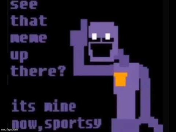 Purple guy post above | image tagged in purple guy post above | made w/ Imgflip meme maker