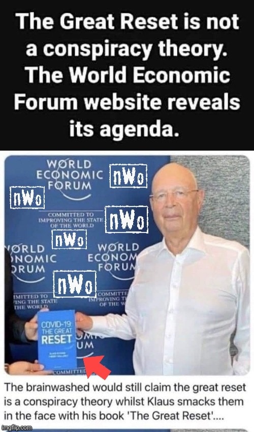 Klaus Schwab the Great Reset is not a Conspiracy theory Blank Meme Template
