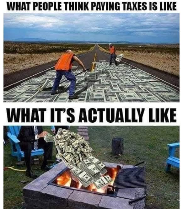 Burn Money taxes Blank Meme Template