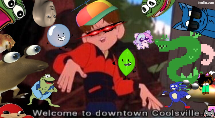 Welcome to Downtown Coolsville. OwO | image tagged in welcome to downtown coolsville | made w/ Imgflip meme maker