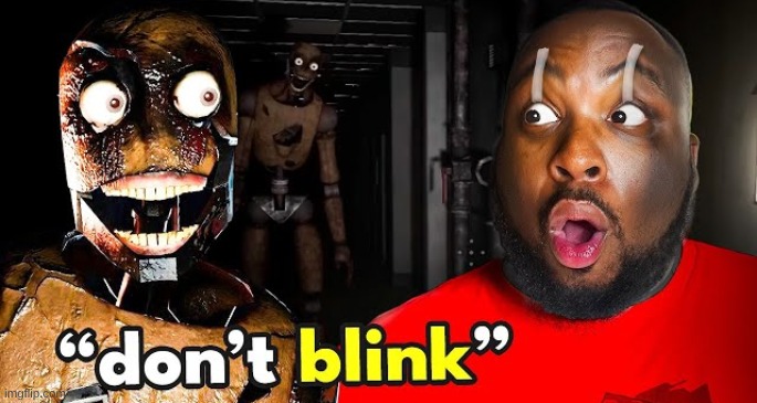 "blink if you hate dandys world porn" | made w/ Imgflip meme maker
