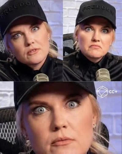 Erika Kirk Stare Blank Meme Template