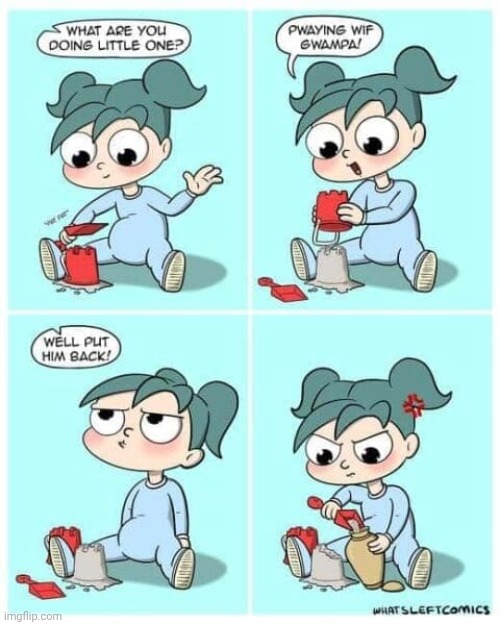 Grandpa's ashes | image tagged in grandpa,ashes,comics,sand,comics/cartoons,playing | made w/ Imgflip meme maker