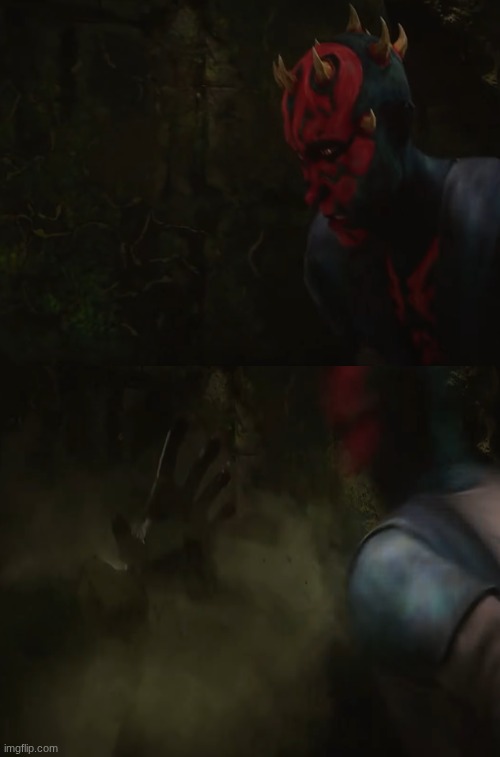 Maul Vader jump scare Blank Meme Template