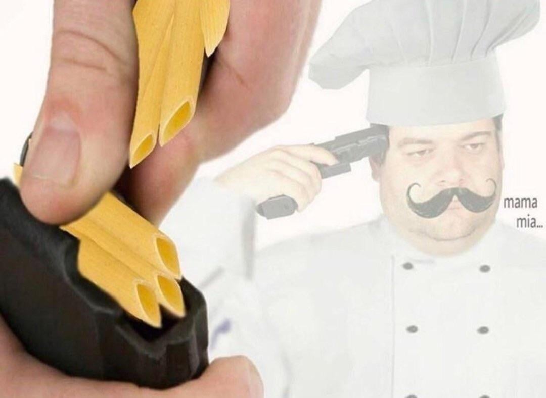 Pasta Chef Suicide Blank Meme Template
