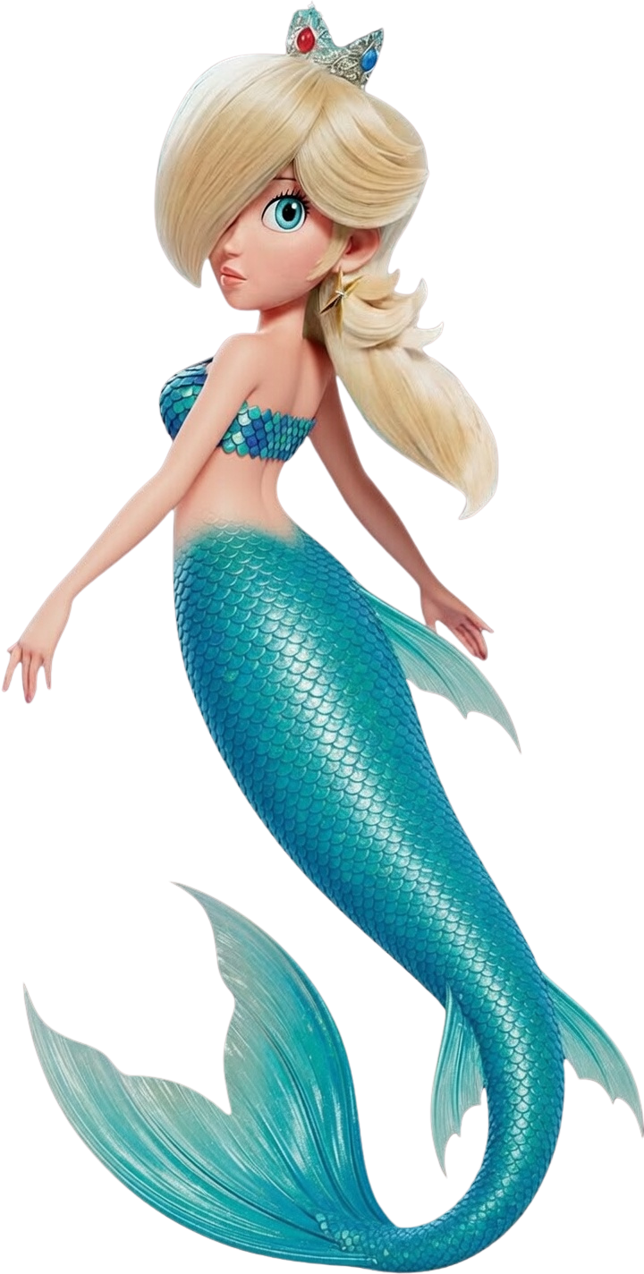 Mermaid Rosalina Blank Meme Template