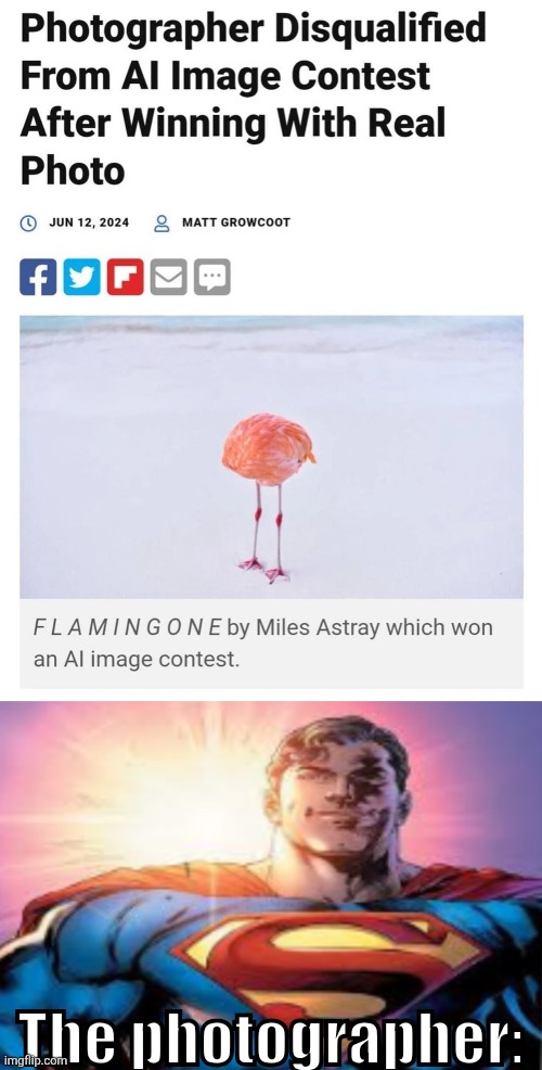 The photographer: | image tagged in superman starman meme | made w/ Imgflip meme maker