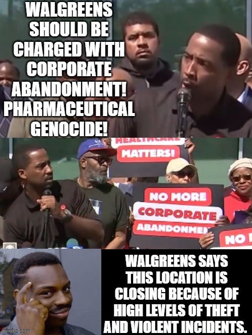 What do you think? Pharmaceutical genocide or too much theft? | image tagged in thinking black guy | made w/ Imgflip meme maker