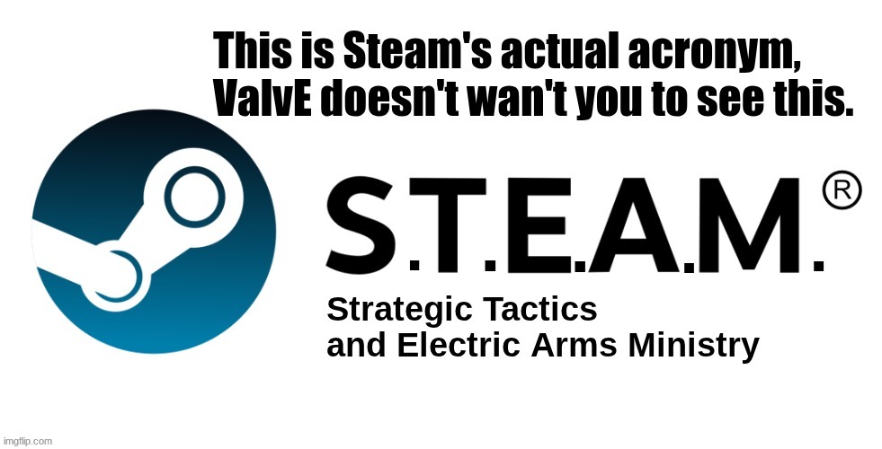 It always has been this way, you need to wake up... | image tagged in steam is a pmc jpg | made w/ Imgflip meme maker