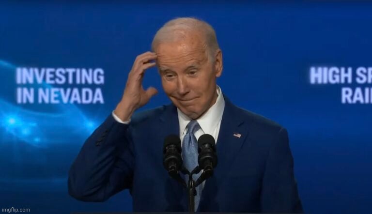Confused Joe Biden at podium | image tagged in confused joe biden at podium | made w/ Imgflip meme maker