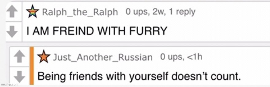 a footage of someone roasting a furry [im on anti furry side dw] | image tagged in anti-furry memes roasts | made w/ Imgflip meme maker