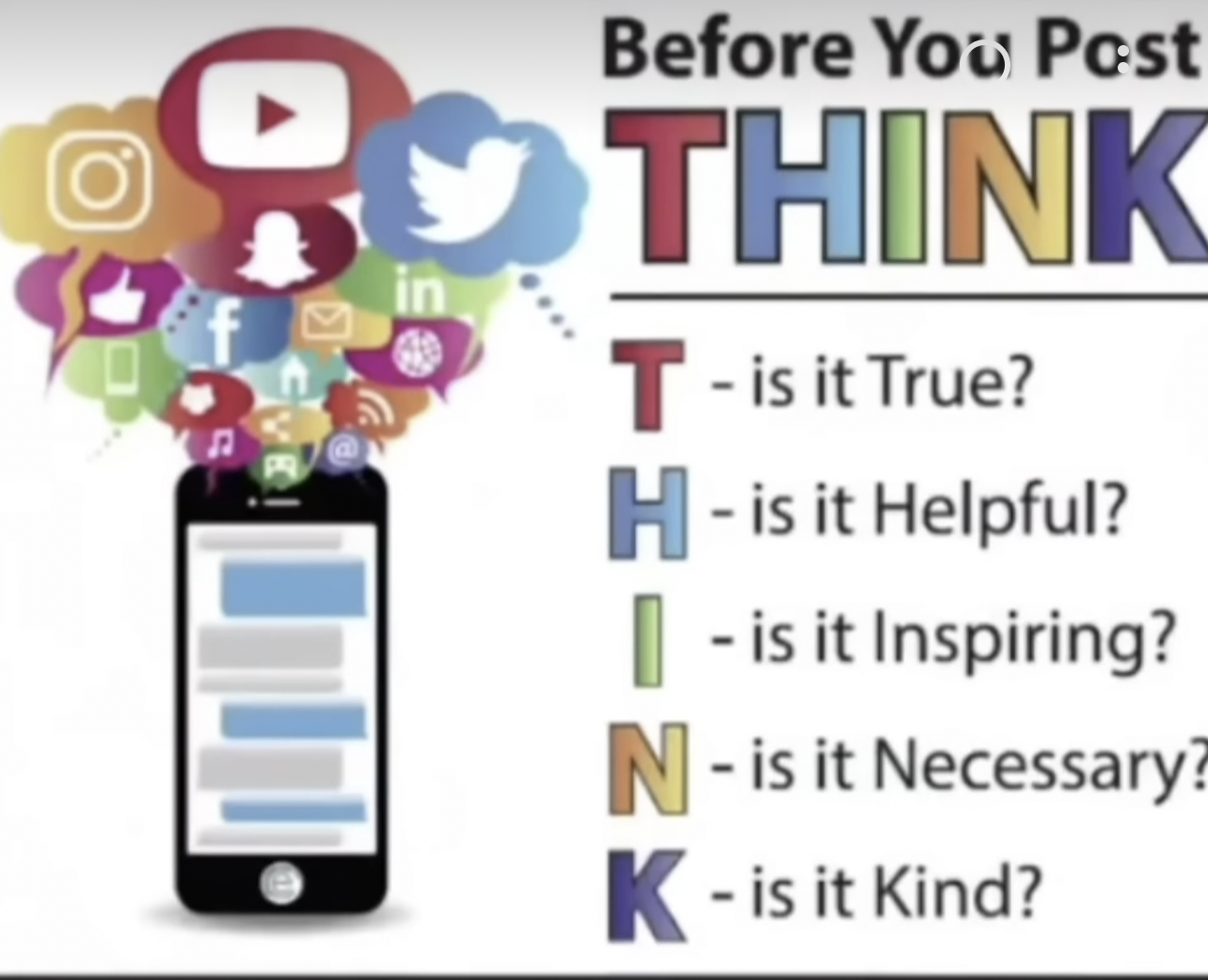 Think before you post Blank Meme Template