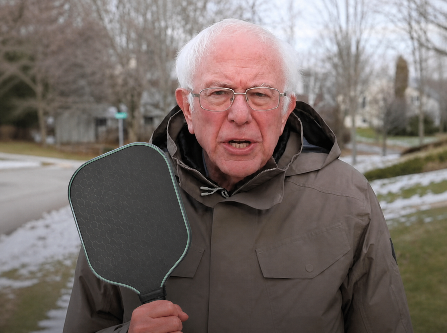 Bernie Sanders Asking Pickleball Blank Meme Template