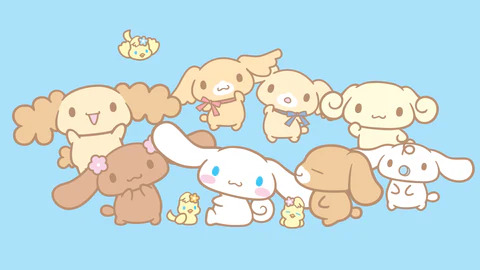 cinnamoroll and his friends Blank Meme Template