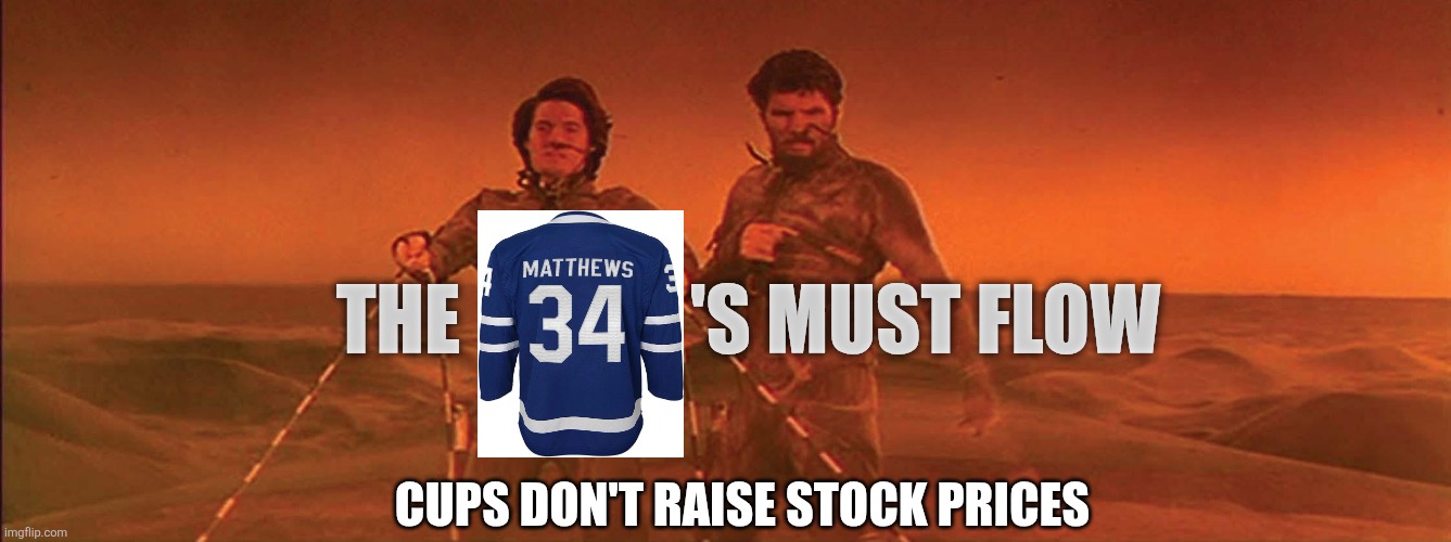 The Spice must flow | The               's must flow; Cups don't raise stock prices | image tagged in the spice must flow | made w/ Imgflip meme maker