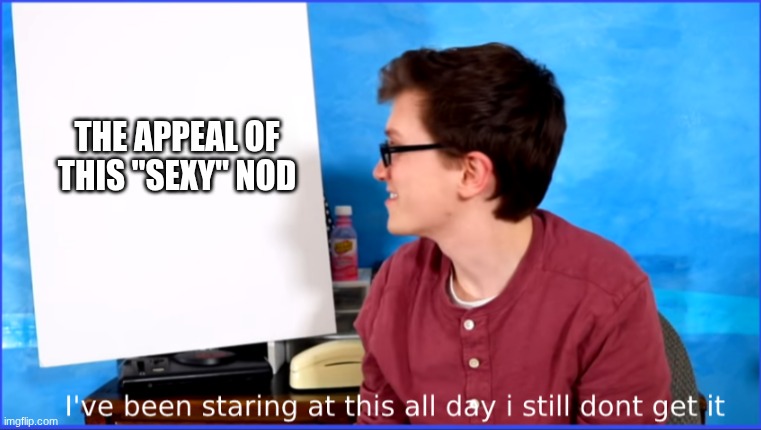 I dont get it | the appeal of this "sexy" nod | image tagged in i dont get it | made w/ Imgflip meme maker